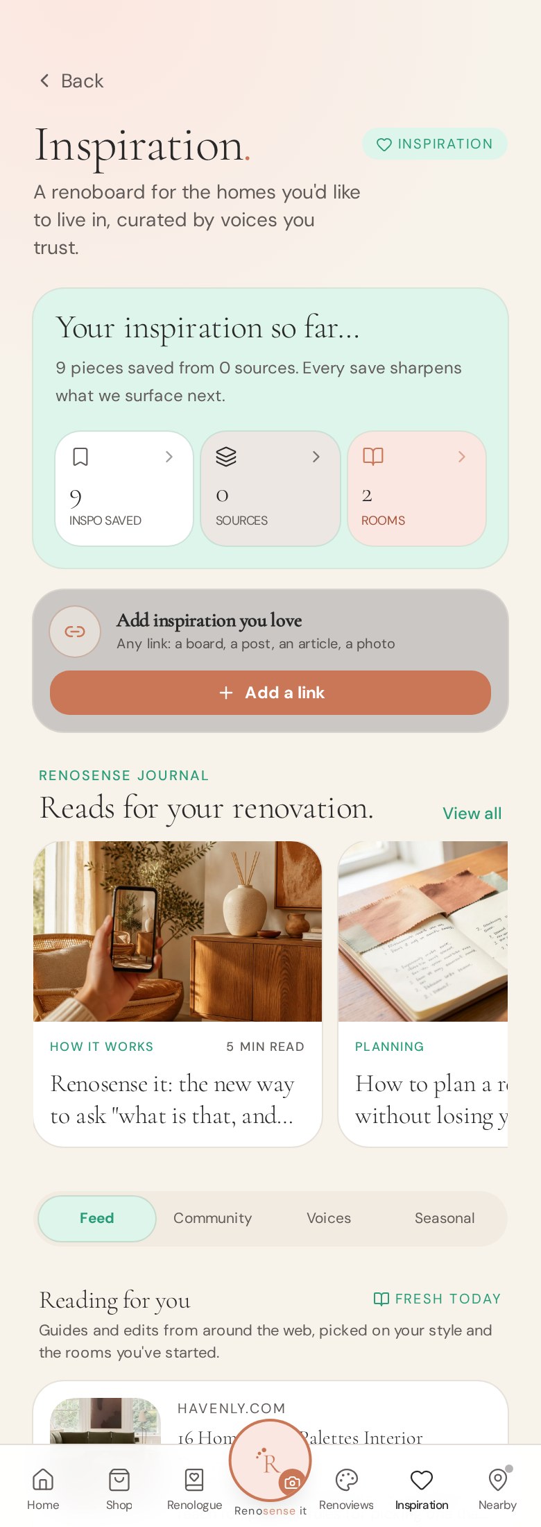 Inspiration with the Renosense Journal