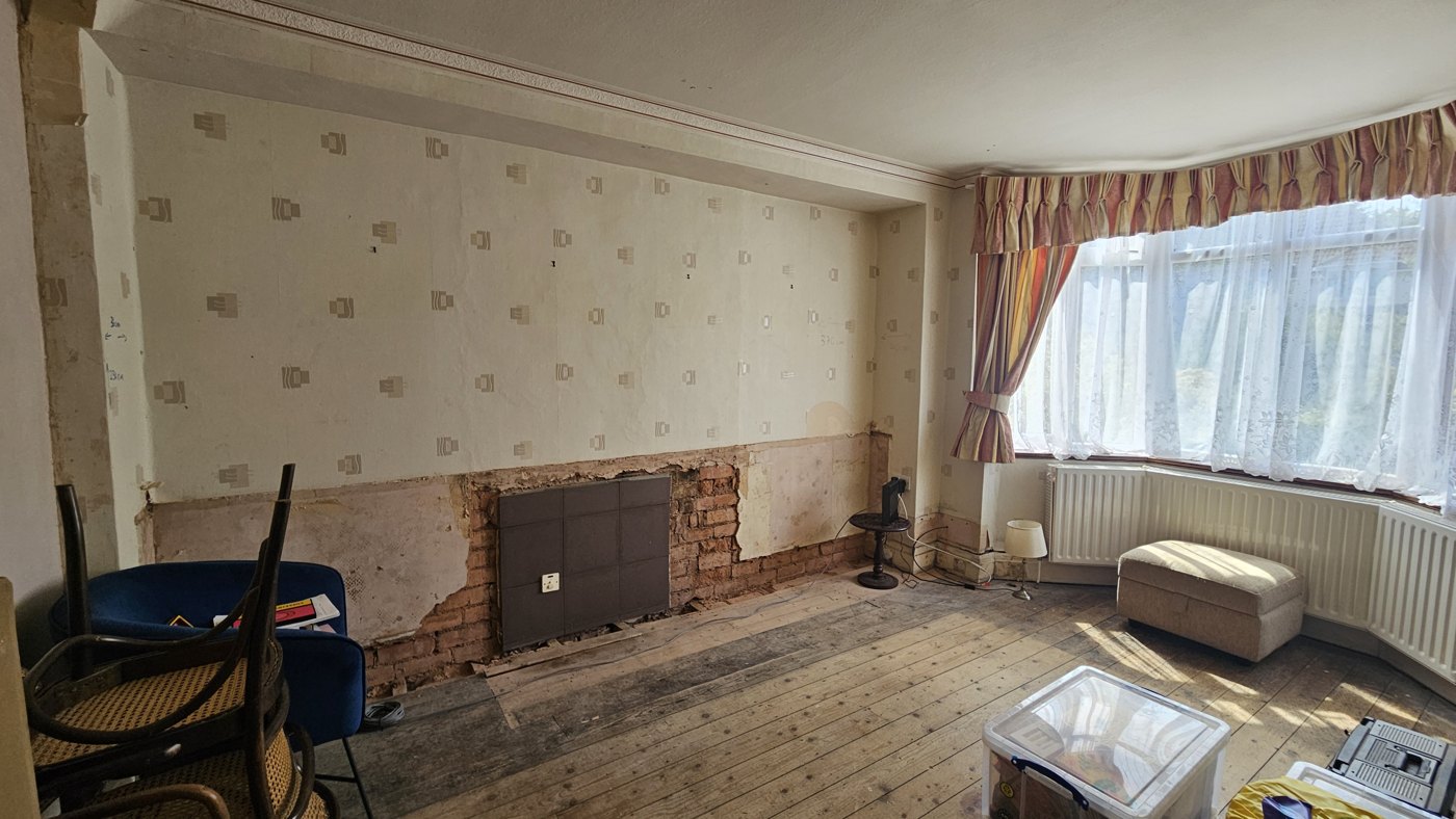The living room before
